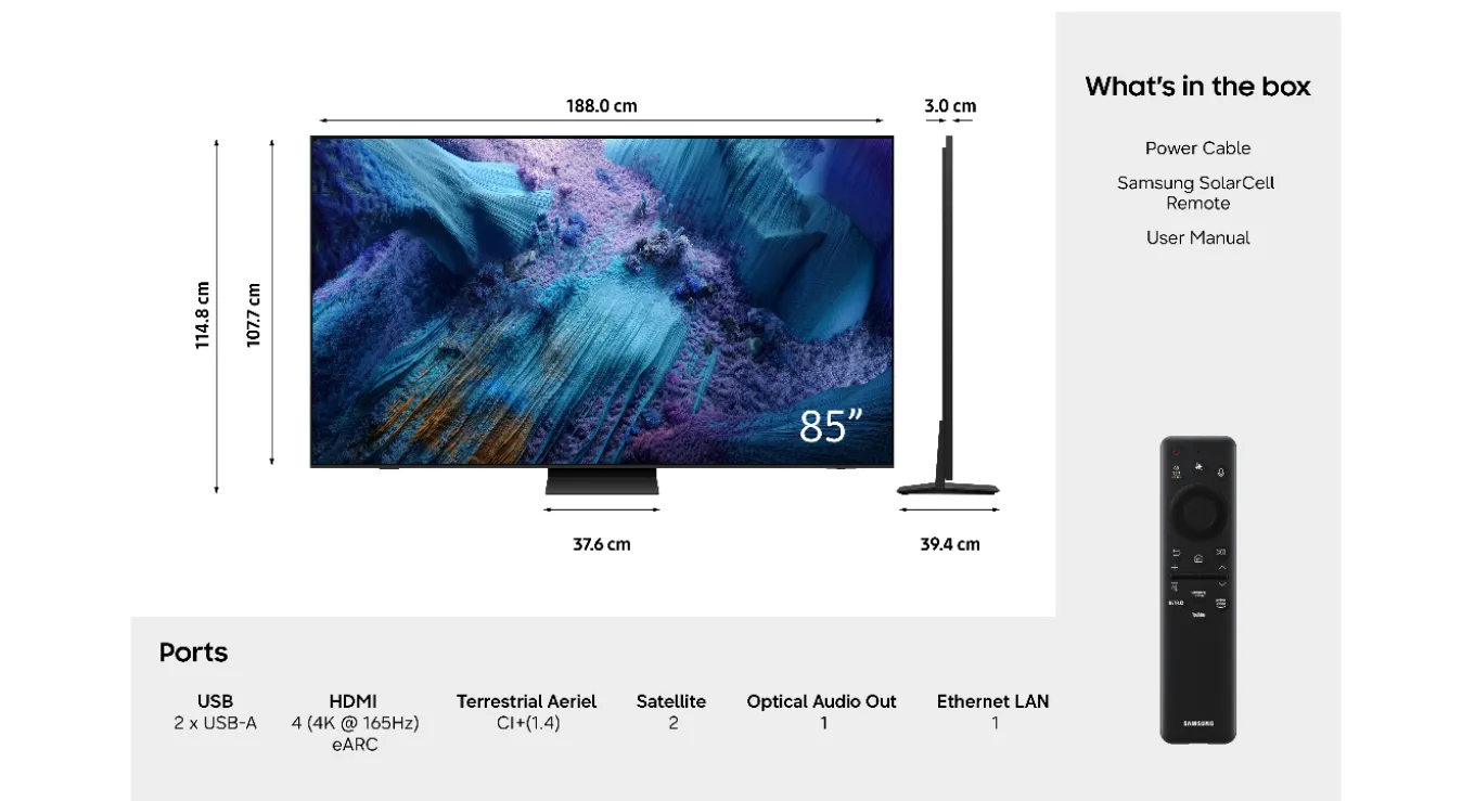 Samsung MRE85R95H - 85" Micro RGB (2026)