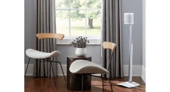 Sanus Verstelbare vloerstandaard voor Sonos One, Play:1 & Play:3 Wit duopack (WSSA2-W2)