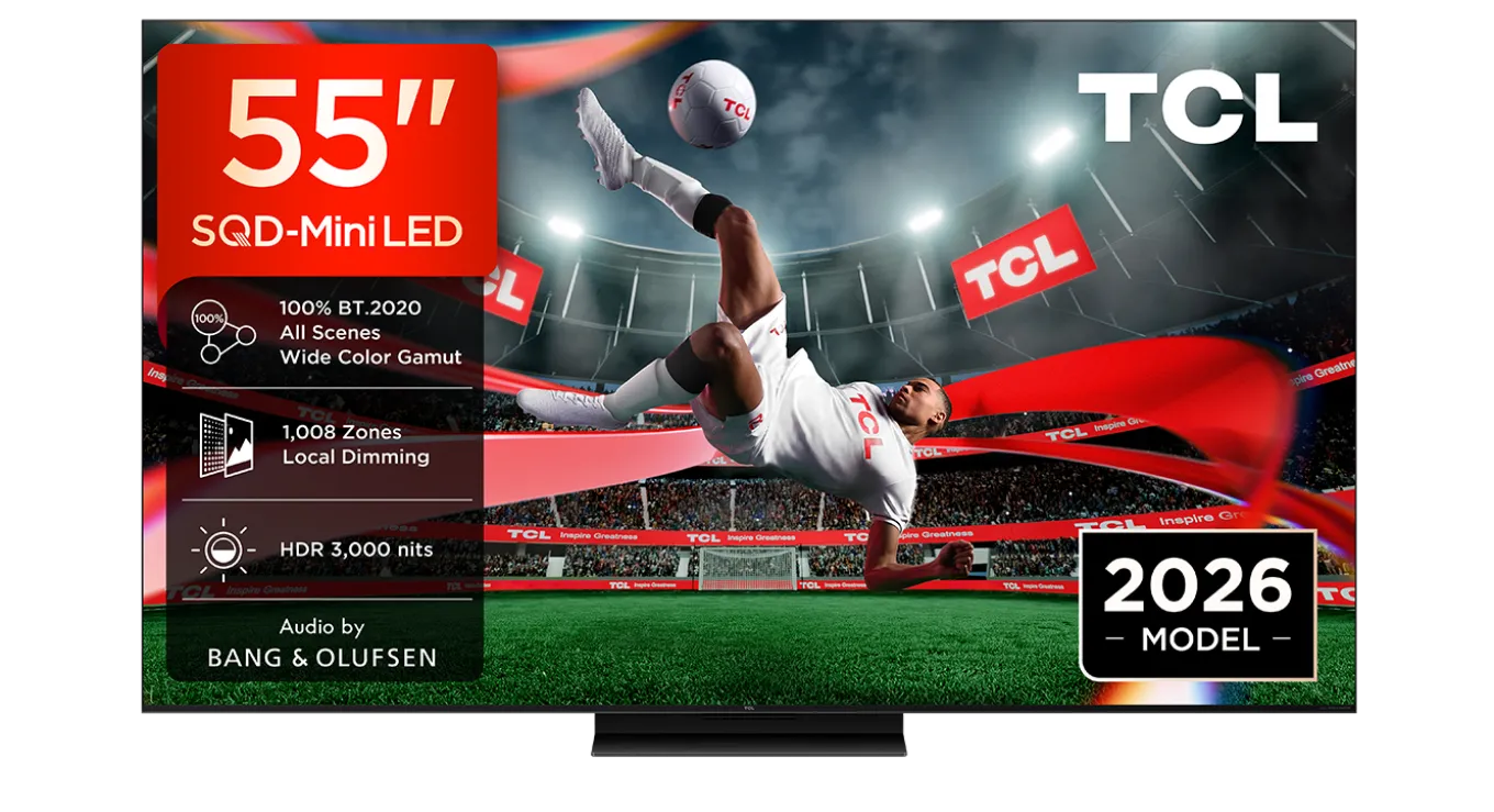 TCL 55C8L - 55" SQD Mini-LED (2026)