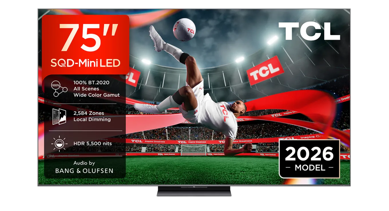 TCL 75C8L - 75" SQD Mini-LED (2026)