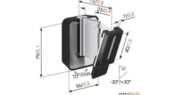 Vogel's Sound 3200 speaker beugel (Zwart)