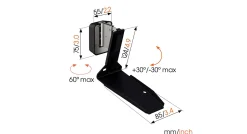 Vogel's SWM 4131 Wall Mount Sonos Era 300 Zwart