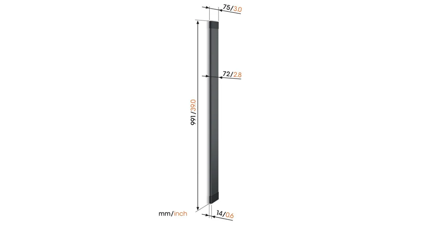 Vogel's TVA 7000 Kabelgoot Zwart