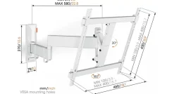Vogel's TVM 3445 Wit