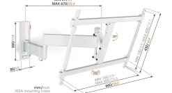 Vogel's TVM 3645 Wit