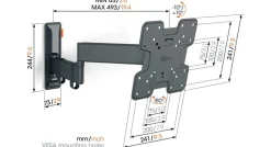 Vogel's TVM 3245 Zwart