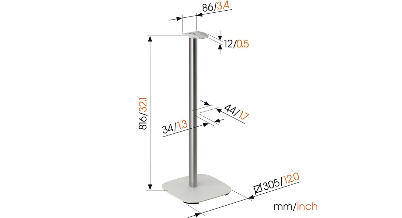 Vogel's Vloerstandaard SFS 4133 (voor Sonos Era 300) Wit